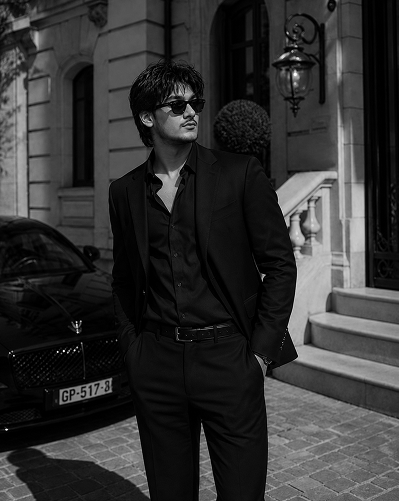 Ayaan standing outside an editorial building