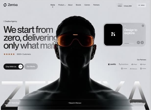 Titan X website design preview